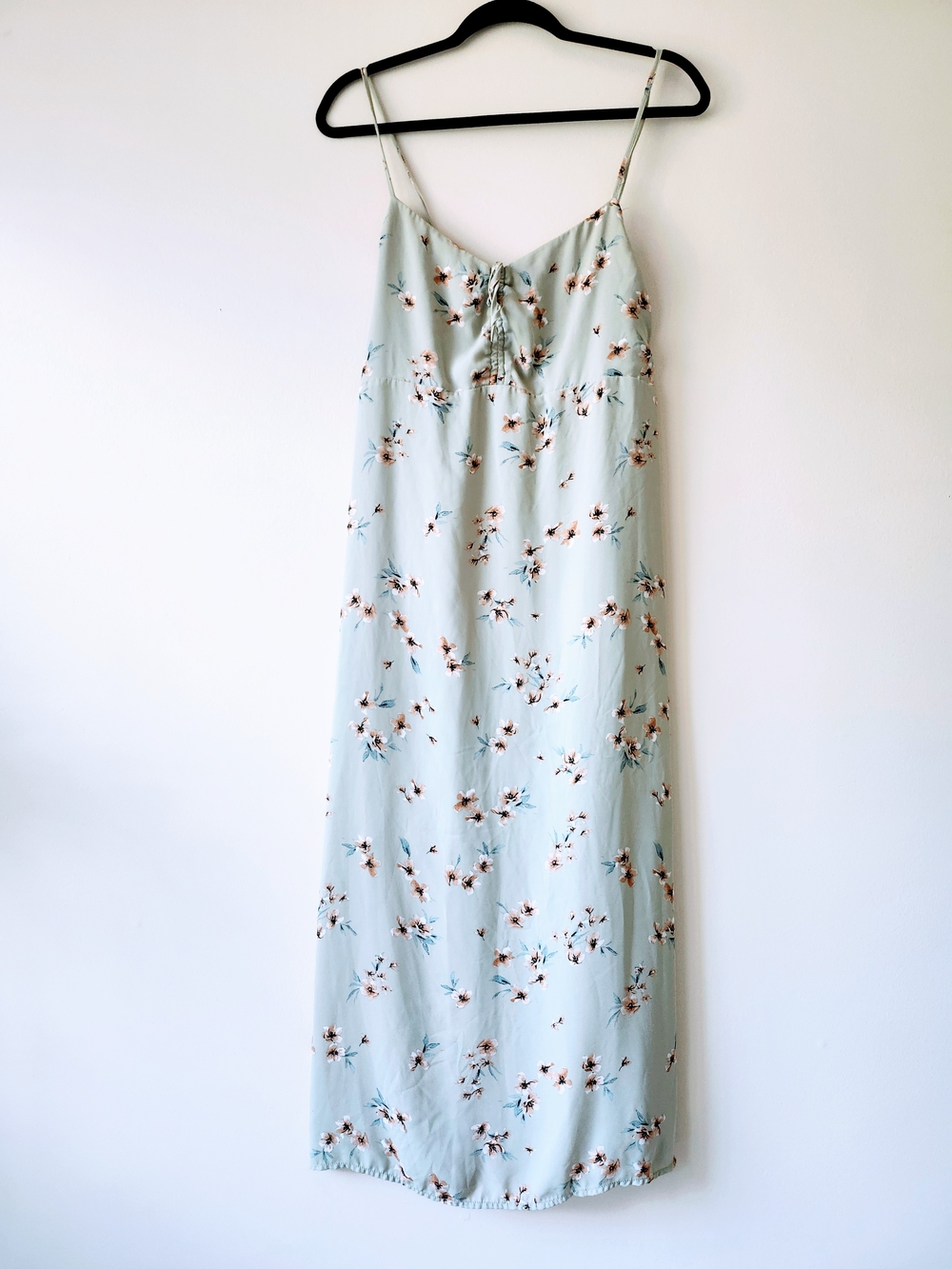 Pastal Green Floral Dress